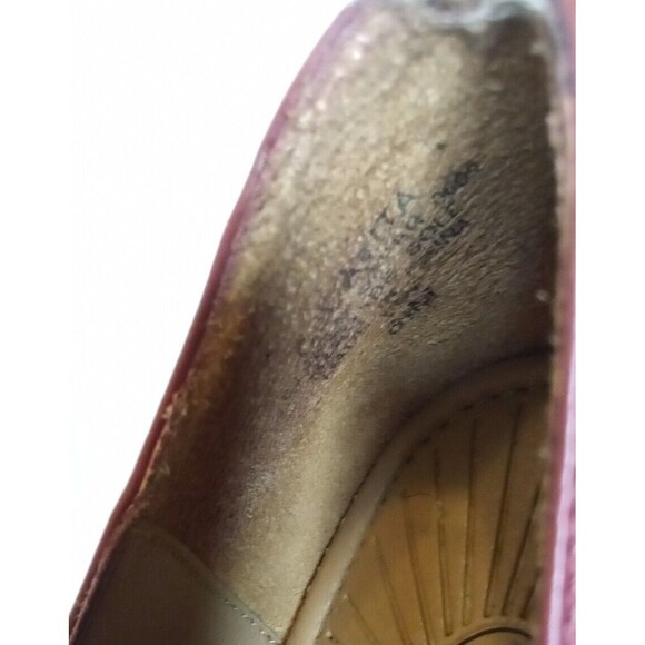 Red Leather Pumps Heels by Circa Joan & David Luxe Series Pointy Toe Size 6.5M - Picture 14 of 14